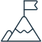 icon mountain flag
